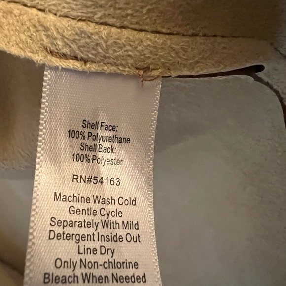 Andrew Marc New York Faux Leather Button Up Puff Sleeve Blouse Size XS - Picture 6 of 8